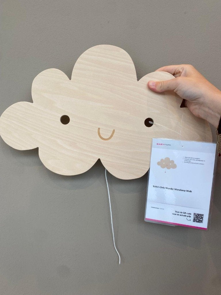 Baby's only wandlamp wolk, Ophalen, Overige kleuren, Nieuw, Ophangbaar