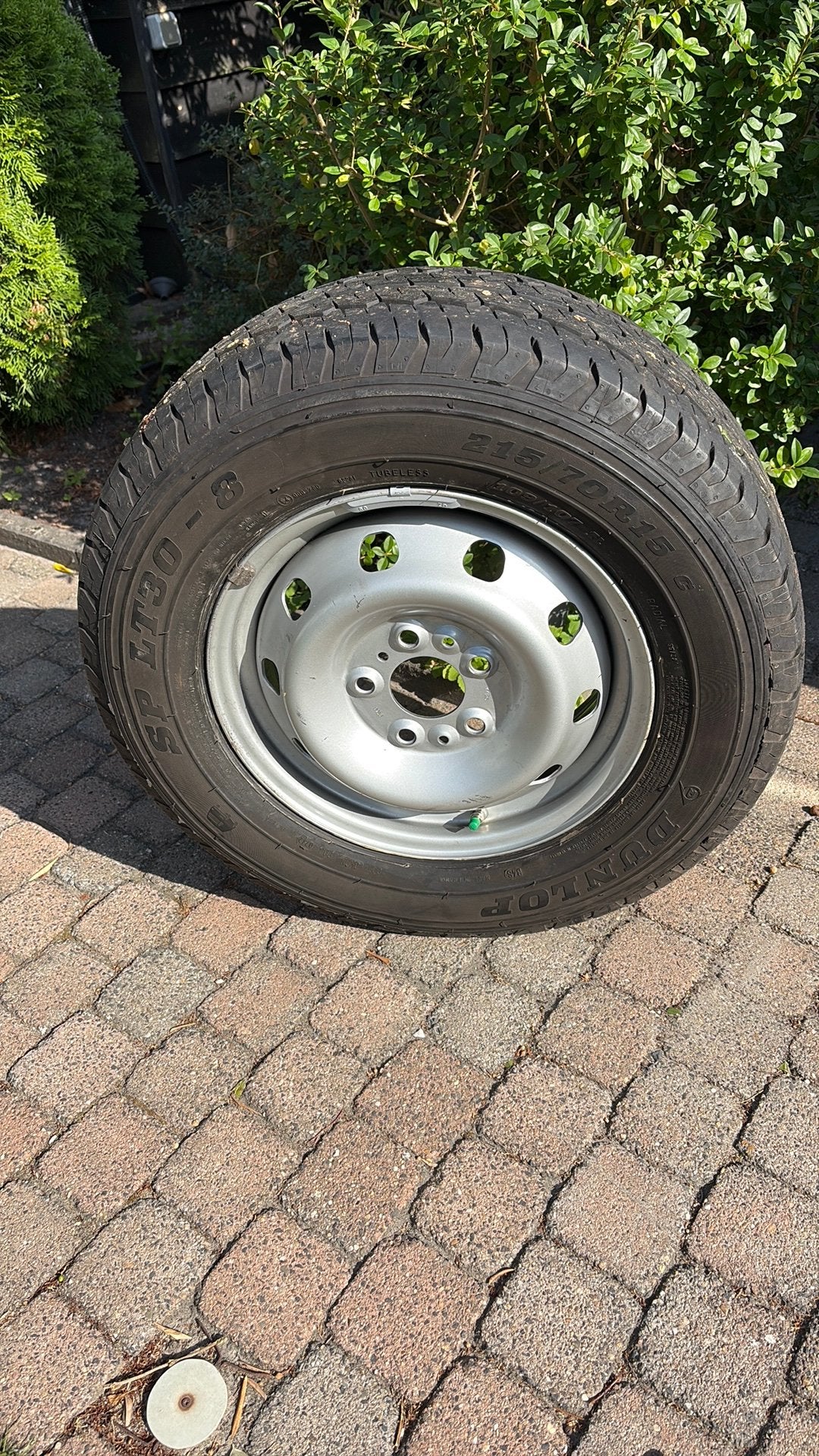 Compleet wiel van Dunlop was ons reserve wiel  fiat Ducato, Caravans en Kamperen, Camper-accessoires, Ophalen, Zo goed als nieuw
