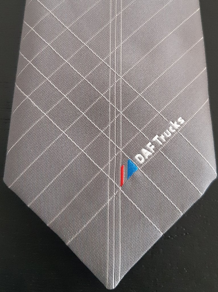 DAF Trucks stropdas grijs, Ophalen of Verzenden, Nieuw, Gebruiksvoorwerp
