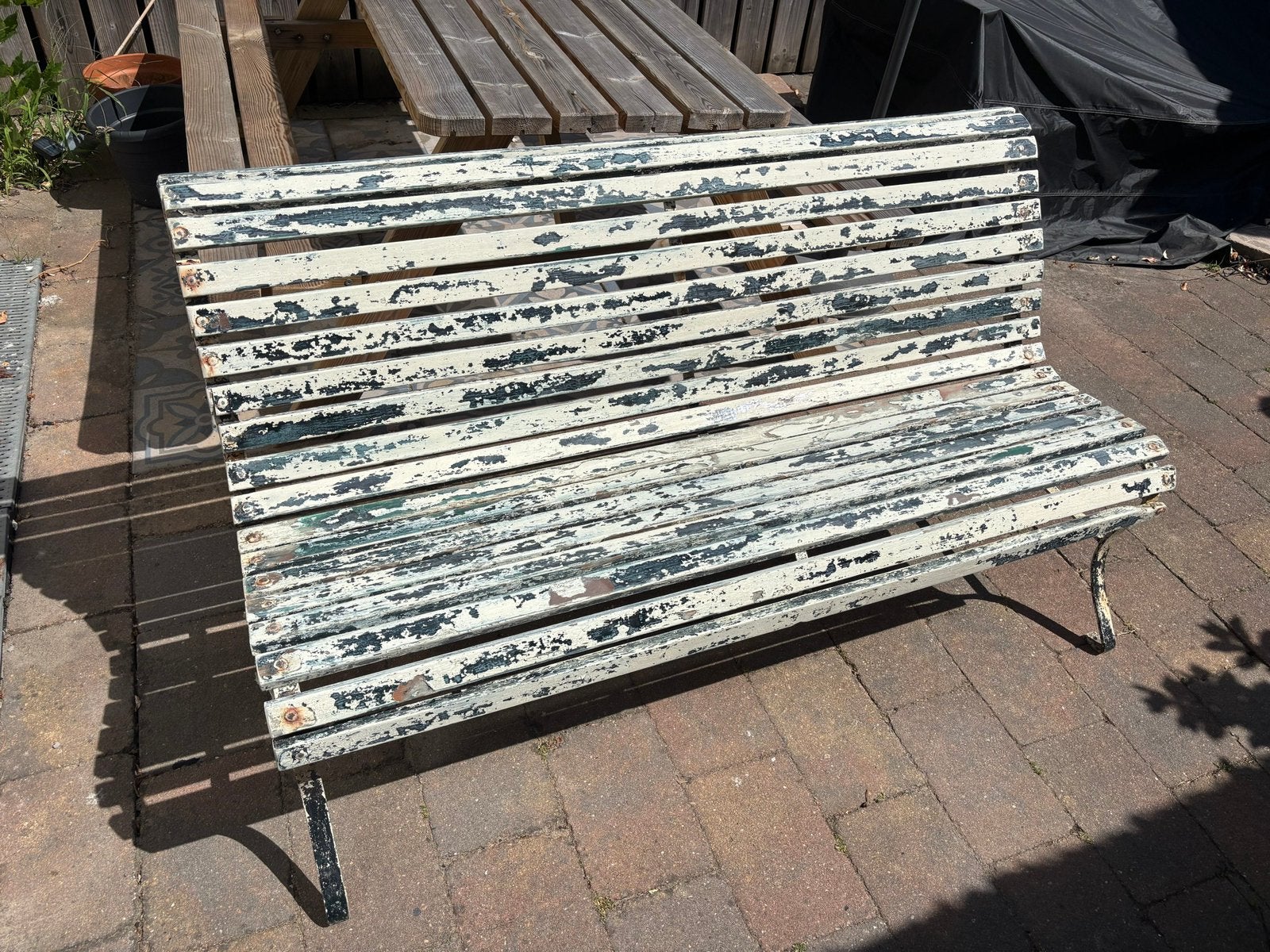 Parkbank/tuinbank, Ophalen, Gebruikt, Hout