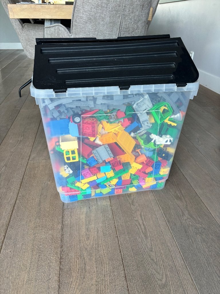 Duplo blokken, trein, auto’s etc, Kinderen en Baby's, Ophalen, Gebruikt, Duplo