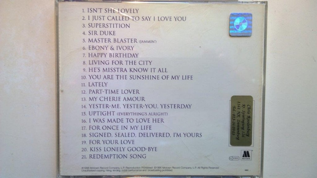 Stevie Wonder - Song Review A Greatest Hits Collection, Ophalen of Verzenden, Zo goed als nieuw, Soul, Album