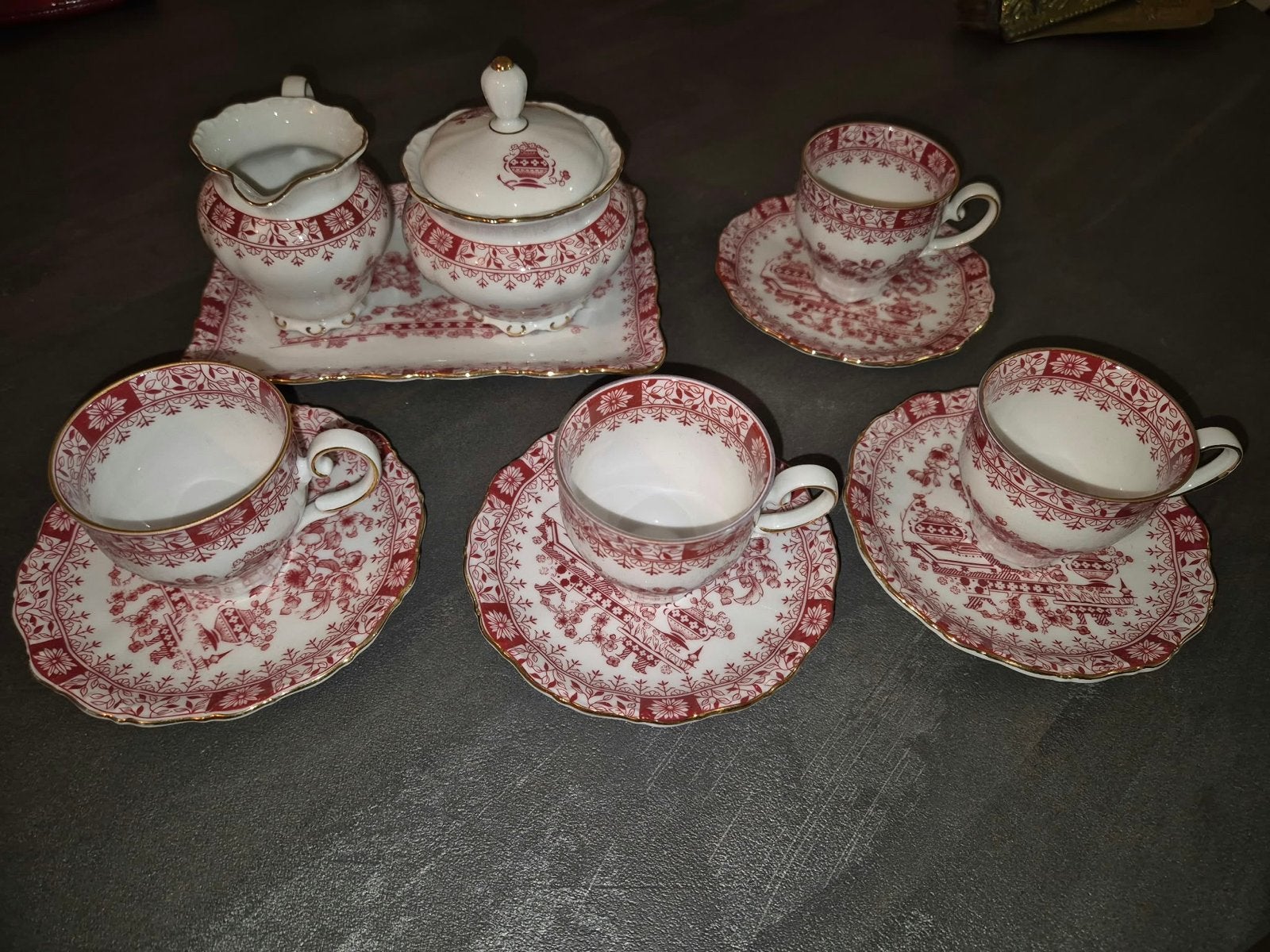 Vintage Schumann Arzberg Bavaria 'Theresia' theeservies, Ophalen of Verzenden