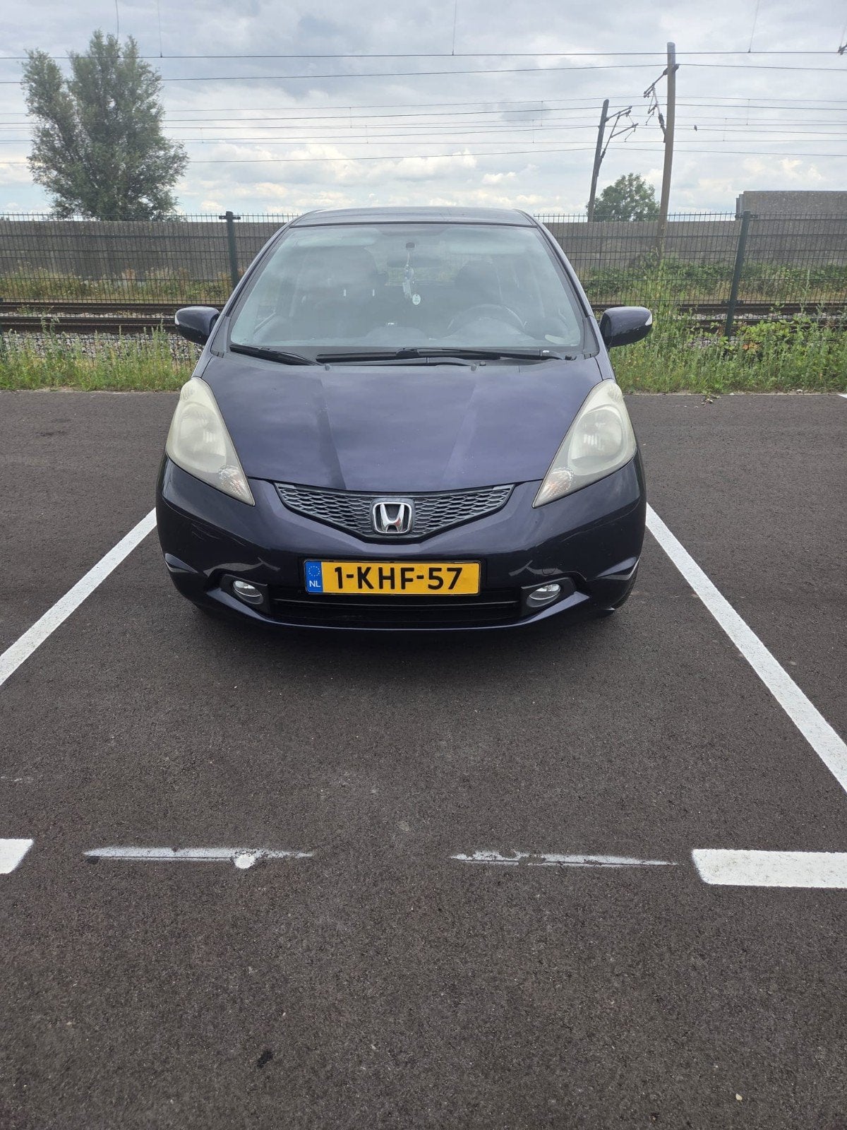 Honda Jazz 1.4 AUT 2009 Blauw automaat, Auto's, Honda, 1046 kg, 450 kg, 40 €/maand, 4 cilinders