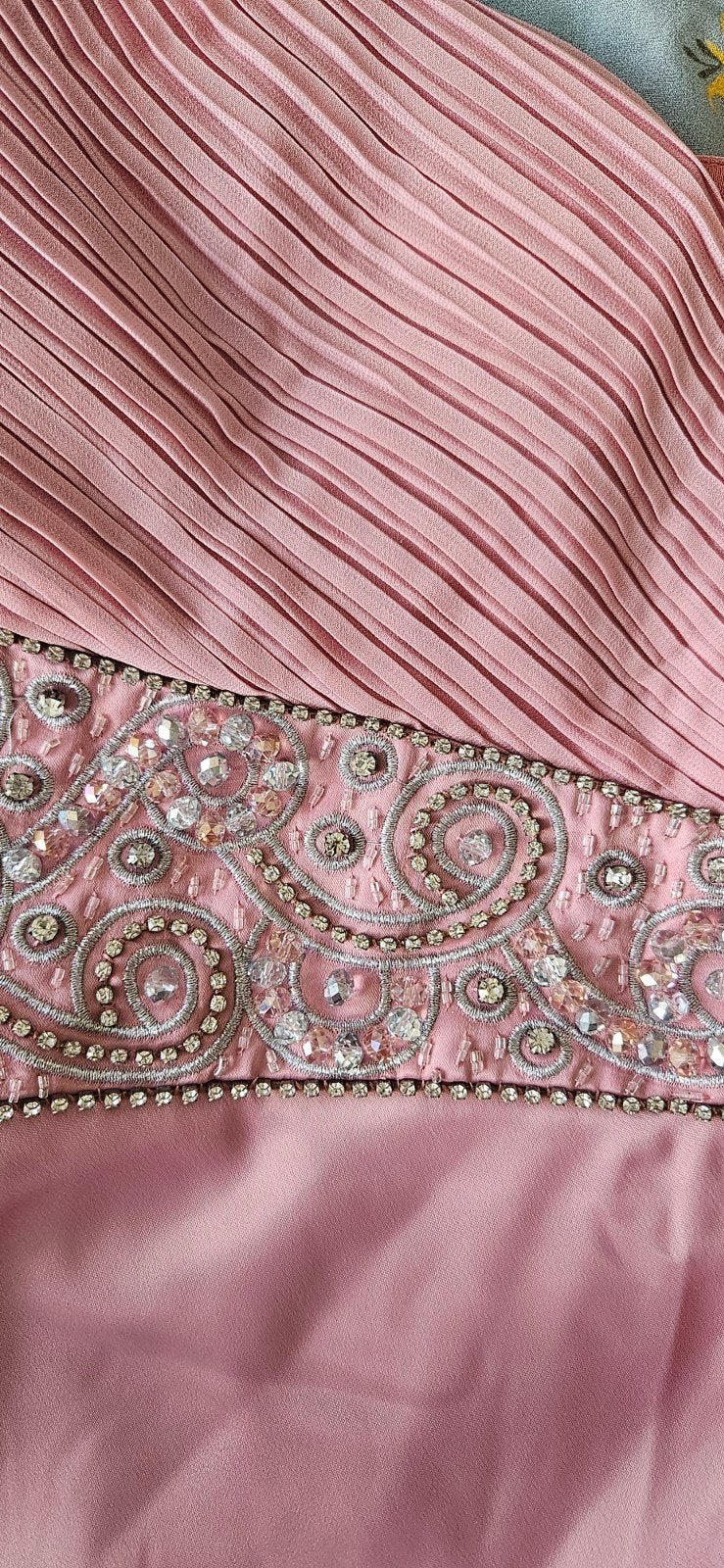Roze Galajurk met Kralen en Bolero - Maat M, Maat 38/40 (M), Galajurk, Ophalen of Verzenden, Zo goed als nieuw