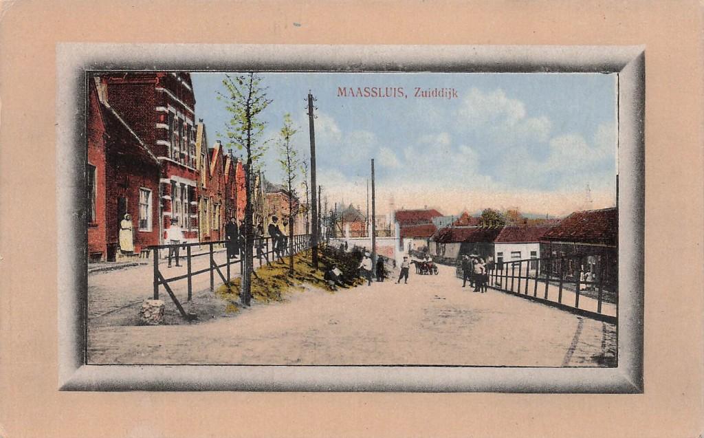 JO660 Maassluis Zuiddijk 1921, Verzenden, 1920 tot 1940, Gelopen, Zuid-Holland