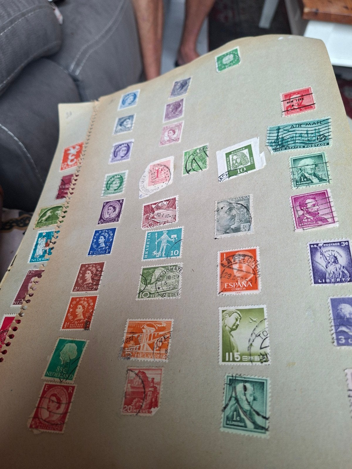 Diverse postzegelcollectie in album, Ophalen, T/m 1940, Gestempeld