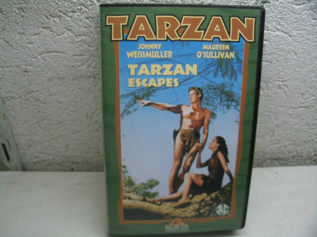 vhs 256b tarzan escapes, Alle leeftijden, Ophalen of Verzenden, Zo goed als nieuw, Actie en Avontuur