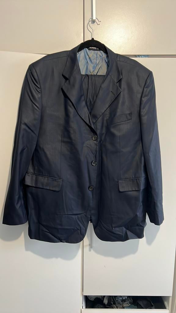 Kostuum donkerblauw 58, Ophalen, Zo goed als nieuw, Maat 56/58 (XL), Blauw