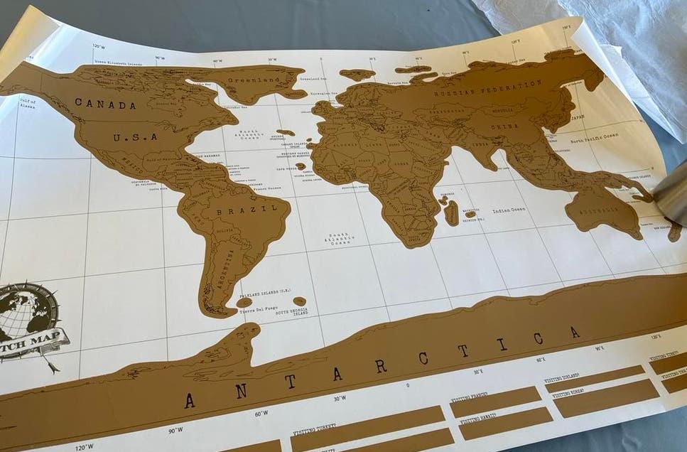 Scratch Map Wereldkaart - Ontdek je Reizen, Ophalen of Verzenden, Nieuw, Meerkleurig, Papier/karton