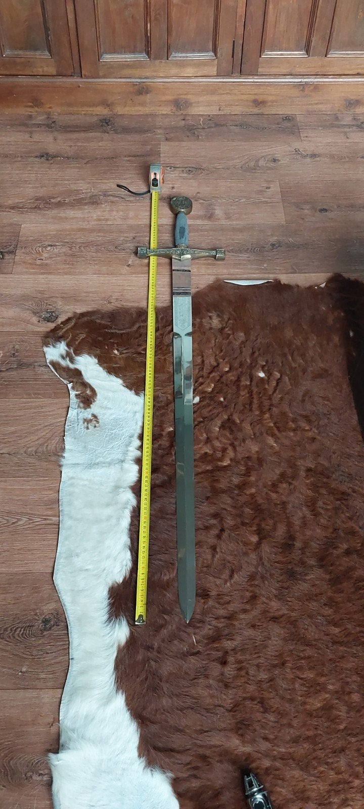 Decoratief zwaard met gedetailleerd handvat en kling, Ophalen of Verzenden, Gebruikt