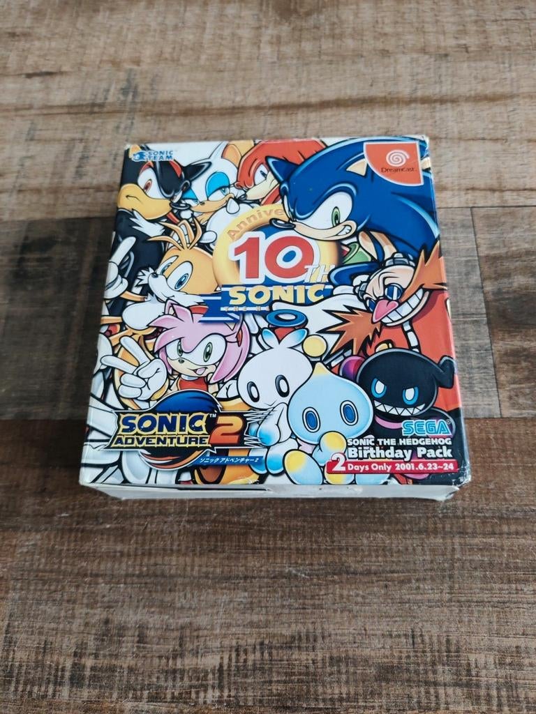 Sonic Adventure 2 10th Anniversary Birthday Pack Dreamcast, Spelcomputers en Games, Games | Sega, Zo goed als nieuw, Saturn of Dreamcast