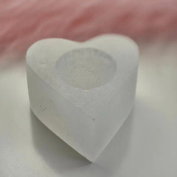 Seleniet waxinelichthouder hart, Sieraden, Tassen en Uiterlijk, Edelstenen, Ophalen of Verzenden, Nieuw