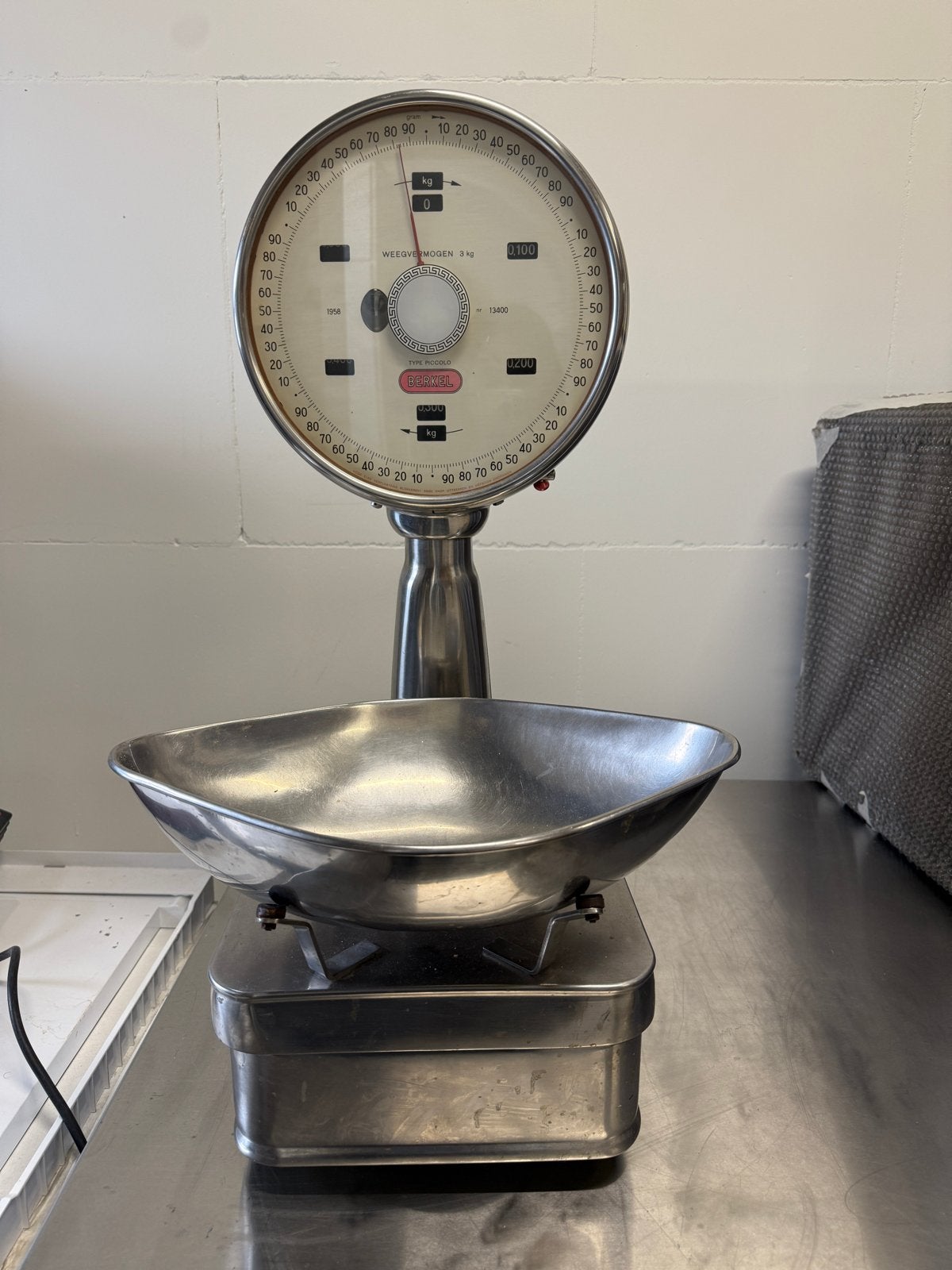 Vintage Berkel Weegschaal - Model Piccolo 3 kg, Ophalen, Gebruikt, Precisieweegschaal, Minder dan 50 kg