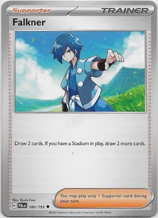 Paldea Evolved,  Falkner [uncommon] 180/193, Verzenden, Nieuw, Losse kaart