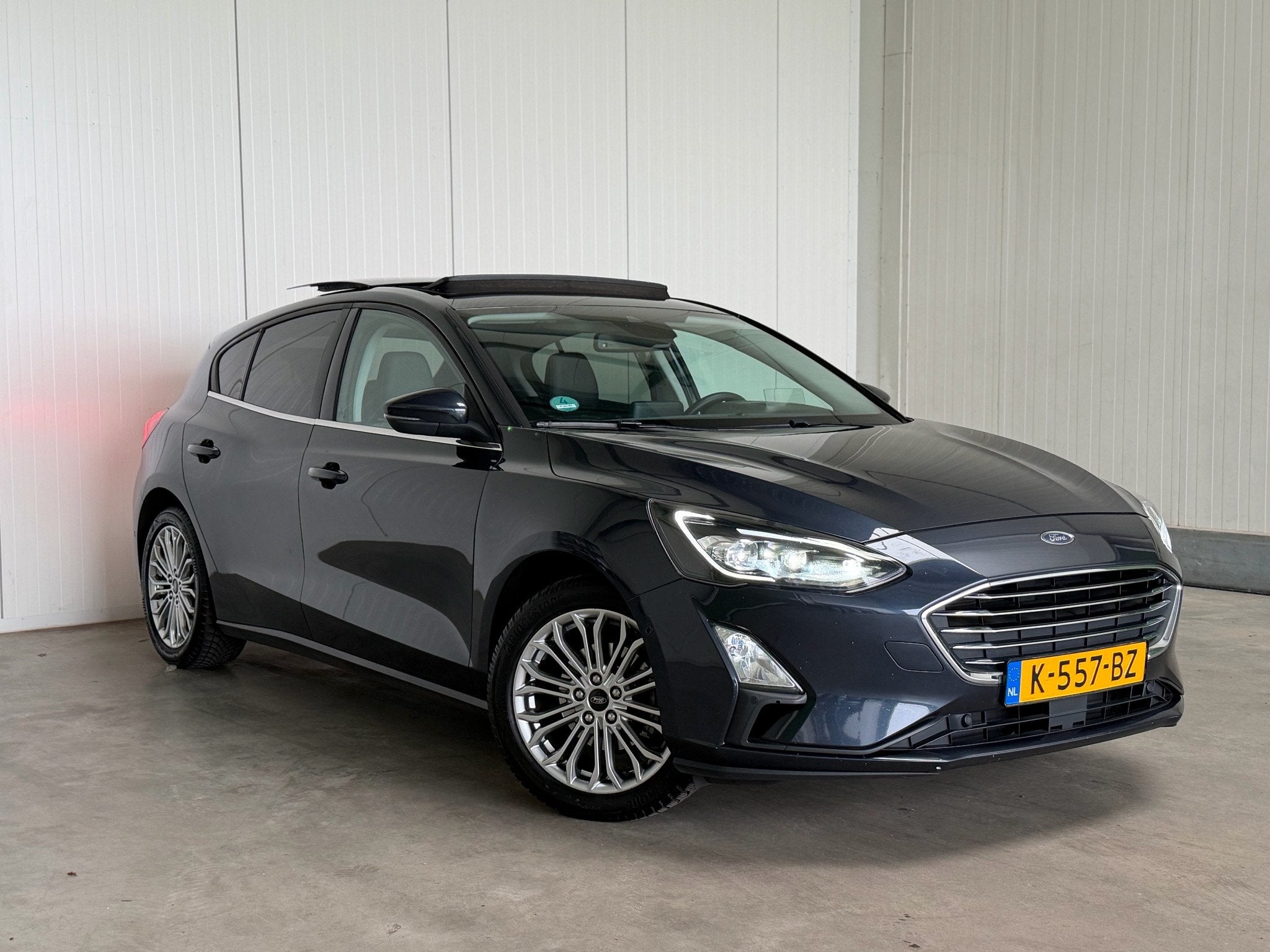 Ford Focus 1.0 EcoB. Tit. XBns (bj 2020, automaat), Auto's, 125 pk, Gebruikt, Euro 6, Blauw
