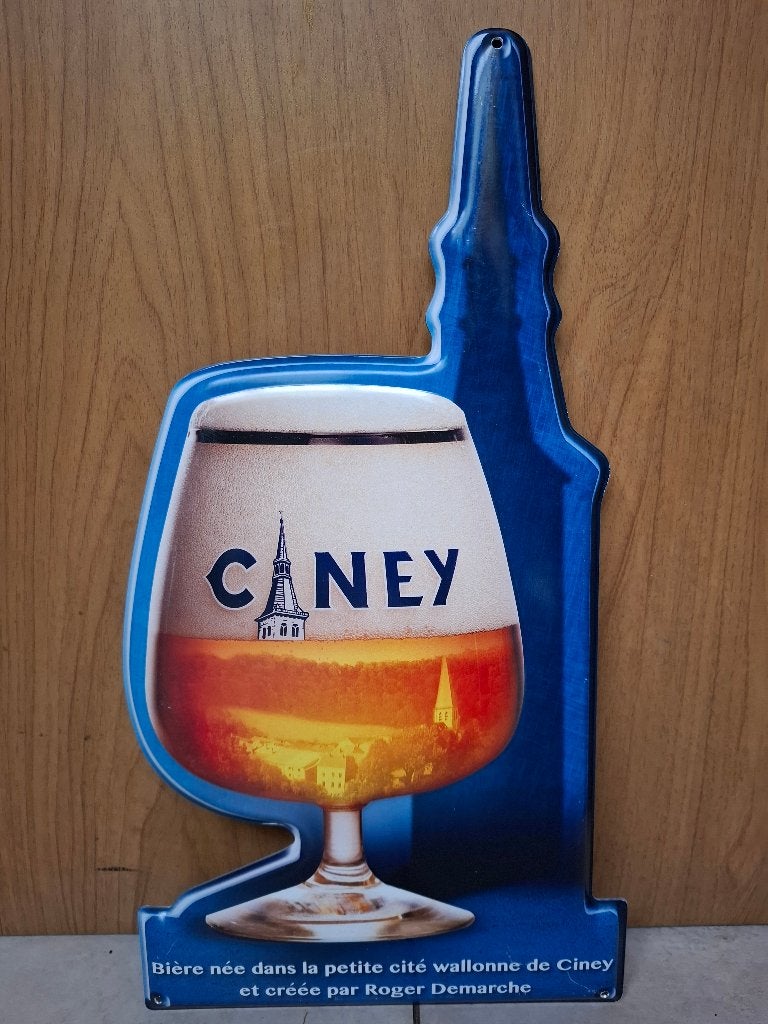 Reclamebord Ciney bier, Verzamelen, Biermerken, Ophalen of Verzenden, Nieuw, Reclamebord, Plaat of Schild, Overige merken