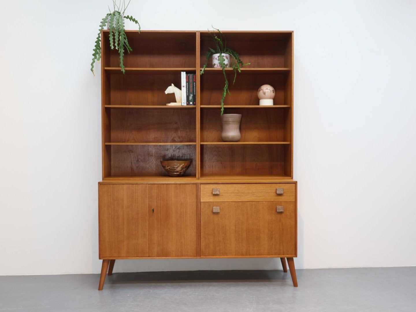 Vintage wandmeubel | O.M.F. | Jaren 60 | Teak, Huis en Inrichting, Kasten | Wandmeubels, Ophalen, Gebruikt, O.m.f, Teakhout