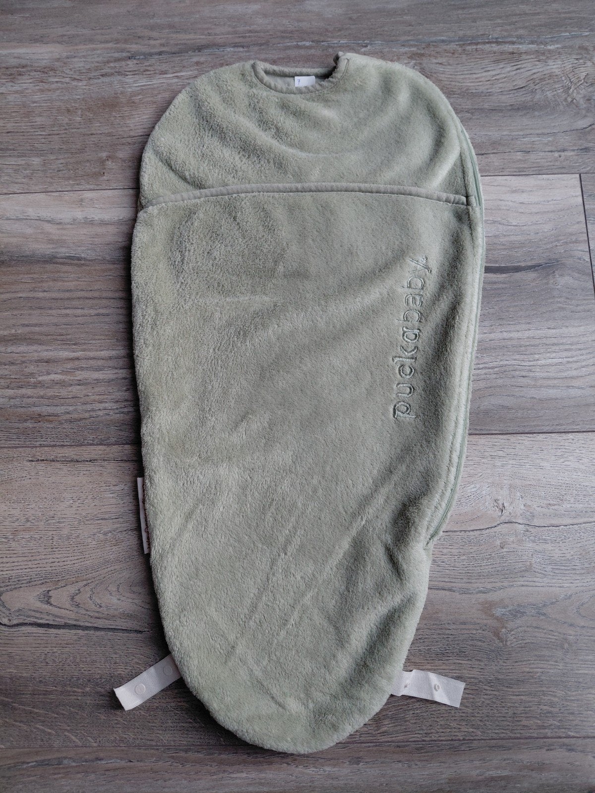 Puckababy piep, teddy Olive, zeer goede staat, Kinderen en Baby's, Groen, Bakerzak of Bakerdoek, Inclusief buikband, Puckababy