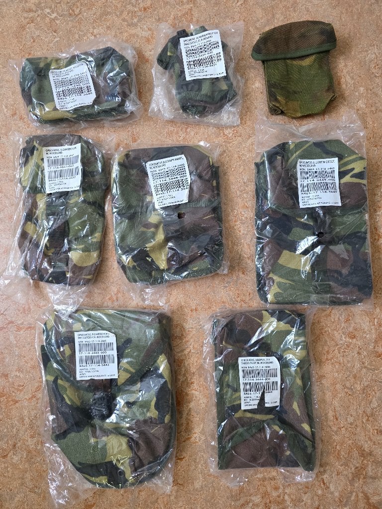 Diverse opbouwtassen voor modulaire gevechtsvest KL, Verzamelen, Verzenden, Landmacht, Nederland, Kleding of Schoenen