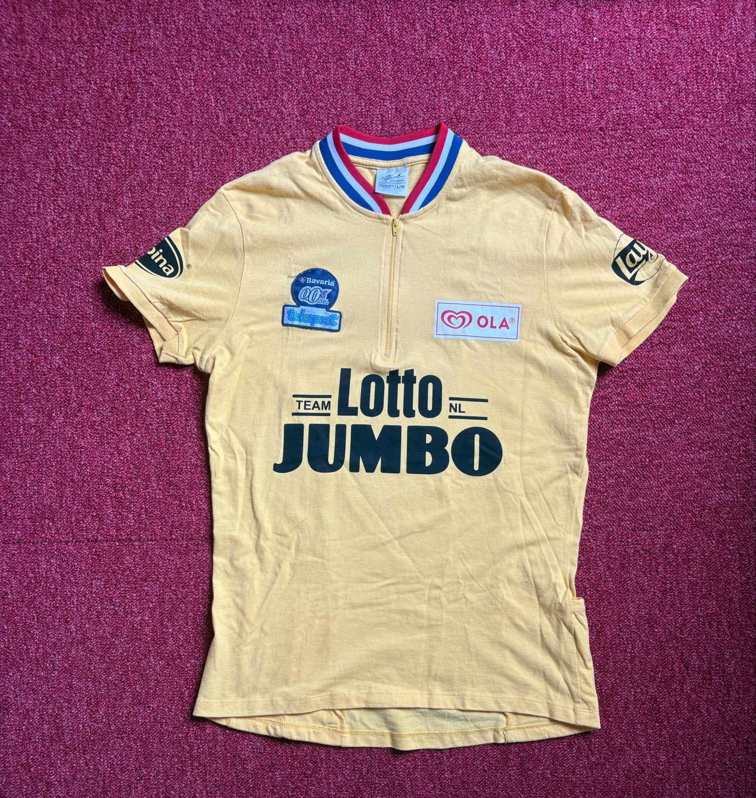 Team Jumbo-Visma Wielershirt - Geel - Maat L/XL, N, Geel, Ophalen of Verzenden, Zo goed als nieuw