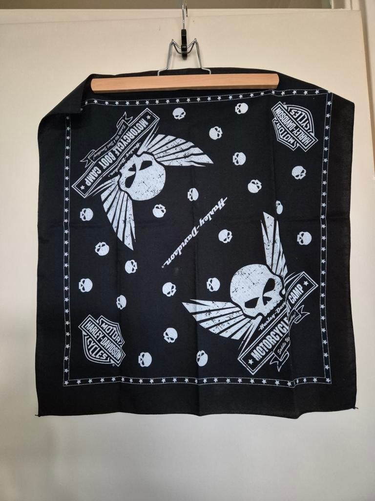 Bandana Harley Davidson Skull, Harley Davidson, Ophalen of Verzenden, Nieuw, Sjaal