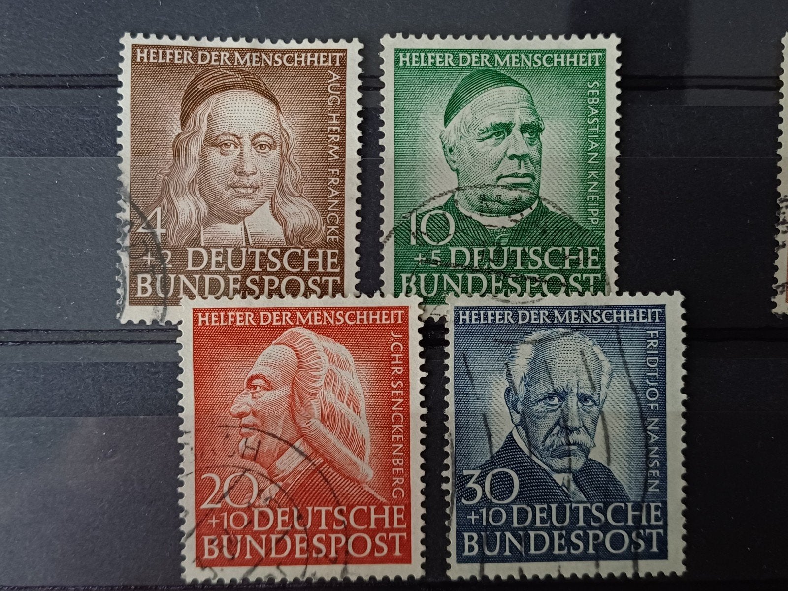 BRD 173-176 gestempeld, Postzegels en Munten, Postzegels | Europa | Duitsland, Ophalen of Verzenden, BRD, Gestempeld