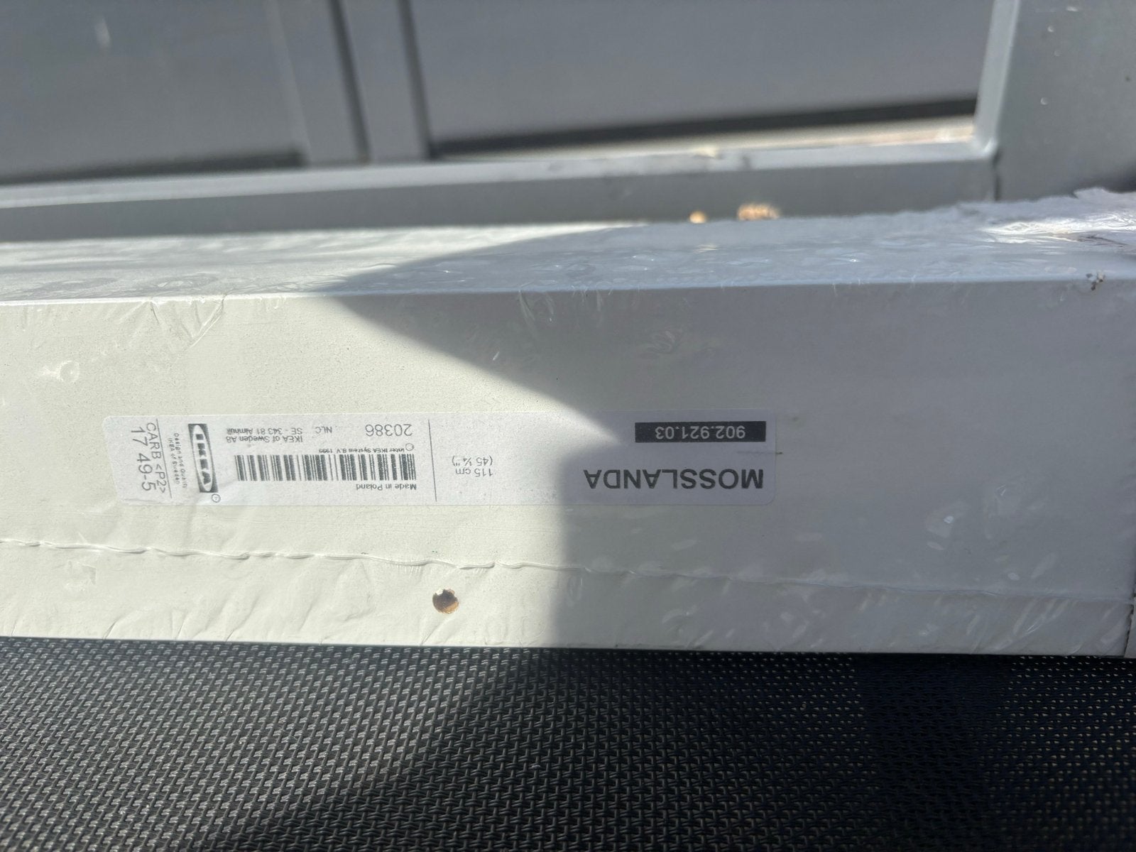 IKEA Mosslanda schilderijplank wit 115 cm, Huis en Inrichting, Woonaccessoires | Wandplanken en Boekenplanken, Ophalen, Nieuw