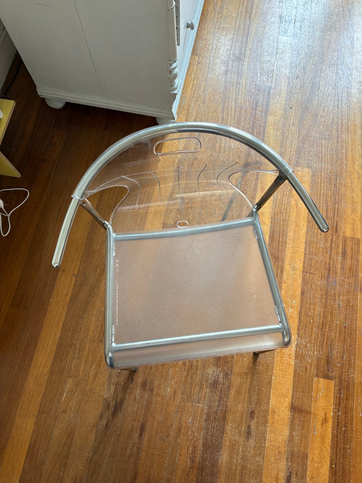 Vintage IKEA stoel met transparante zitting, Ophalen