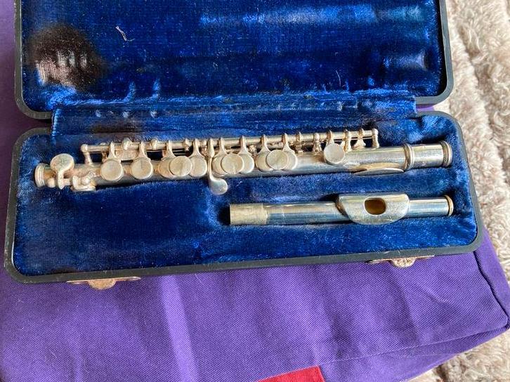 Vintage Piccolo Emerson USA, met Koffer - Goede Staat, Muziek en Instrumenten, Blaasinstrumenten | Dwarsfluiten en Piccolo's, Ophalen of Verzenden