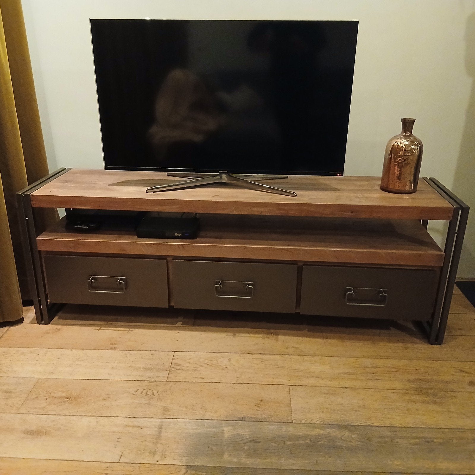 Troubadour TV Meubel - Industrieel Design, Gebruikt, Ophalen of Verzenden, Minder dan 100 cm, Industrieel