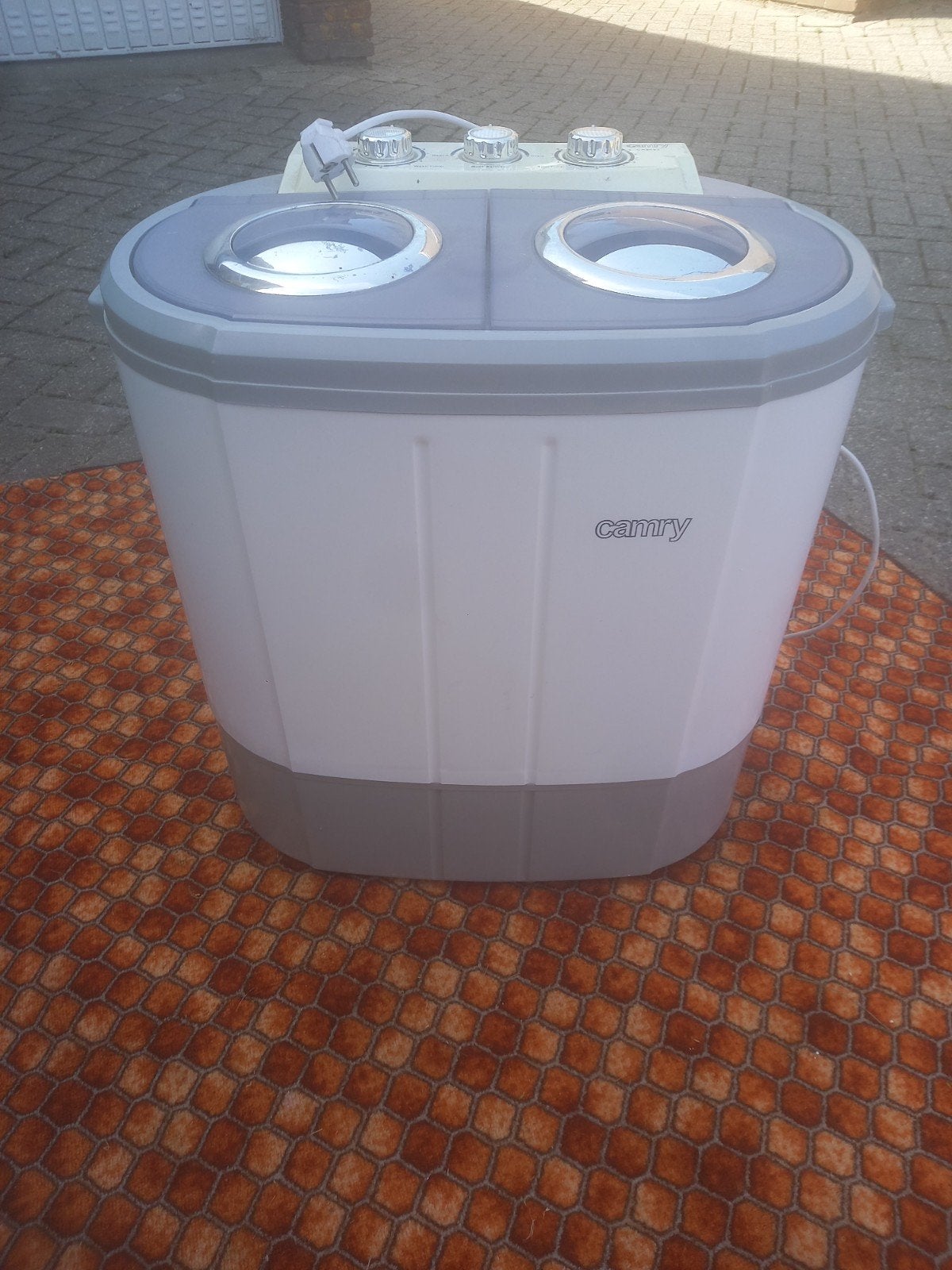 Camry Mini Wasmachine met Centrifuge - Ideaal voor Camping, Ophalen, Minder dan 85 cm, Minder dan 4 kg, Bovenlader