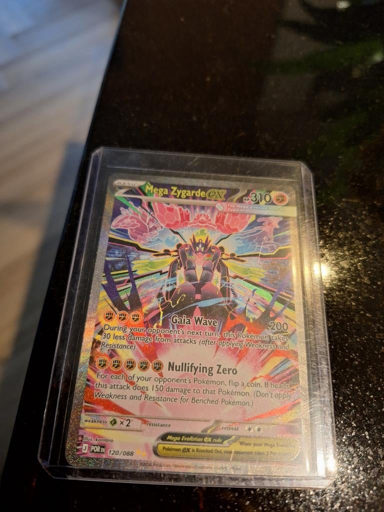 Mega Zygarde EX Pokémon kaart, Ophalen of Verzenden, Nieuw, Losse kaart, Foil