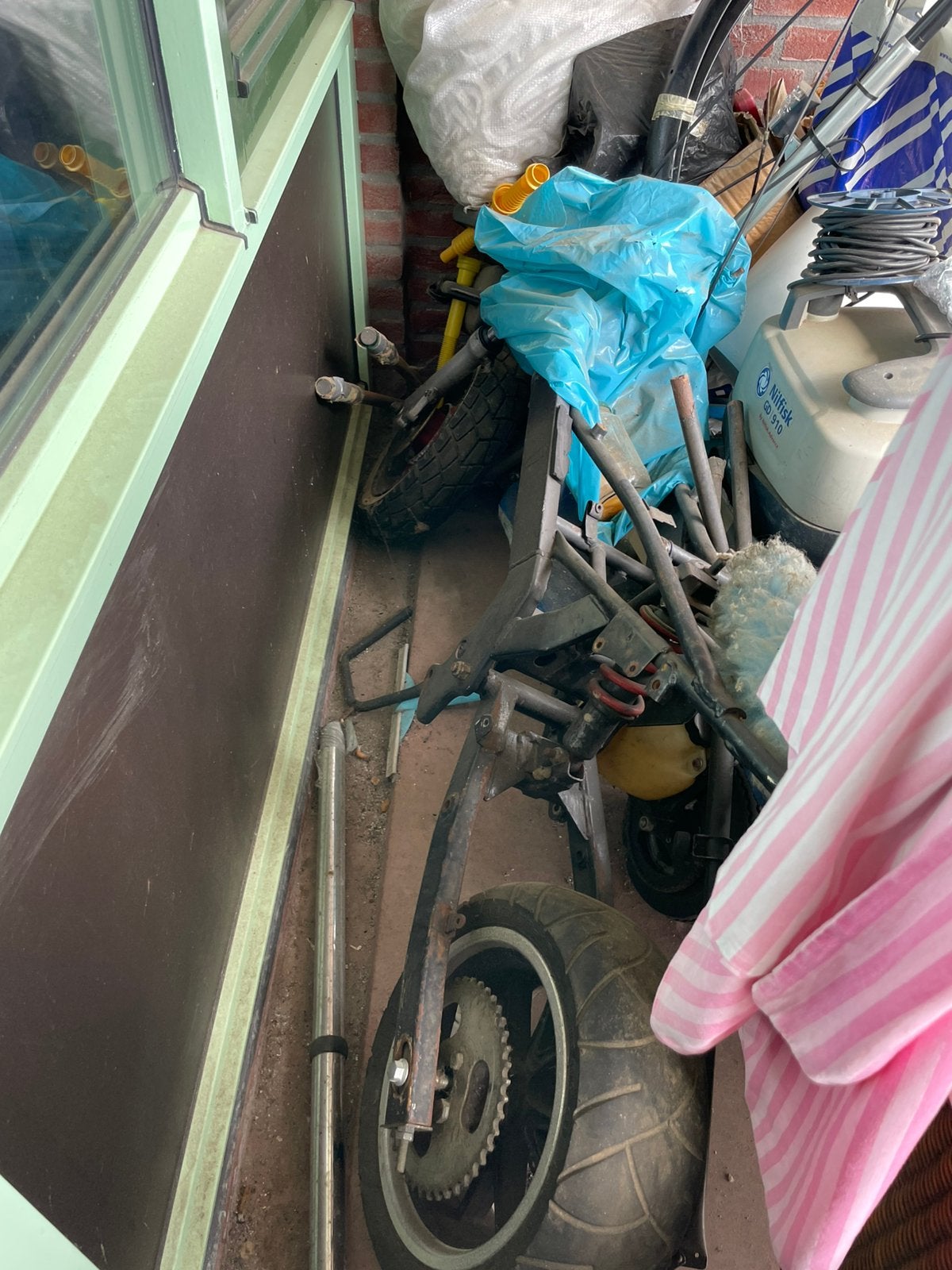 honda pbr frame bijna compleet, Ophalen, Gebruikt, Overige modellen