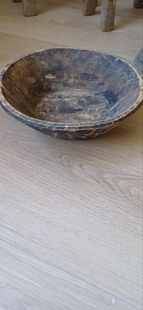 Houten bakje diameter 15 cm, Ophalen, Rond, Hout