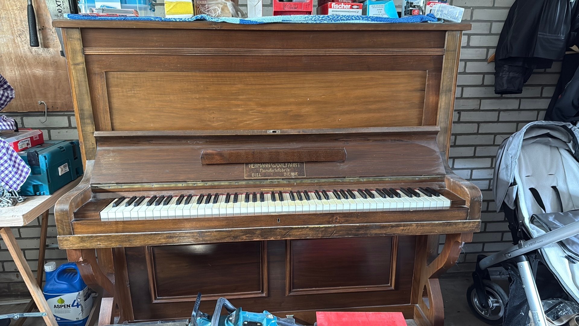 Piano hermann wohlfaurt, Ophalen of Verzenden, Zo goed als nieuw