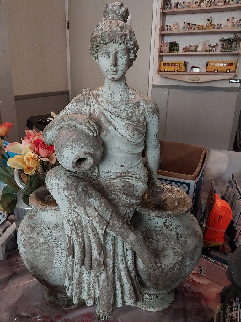 Waterornament beeld, Tuin en Terras, Tuinbeelden, Ophalen, Gebruikt, Kunststof, Mensenbeeld