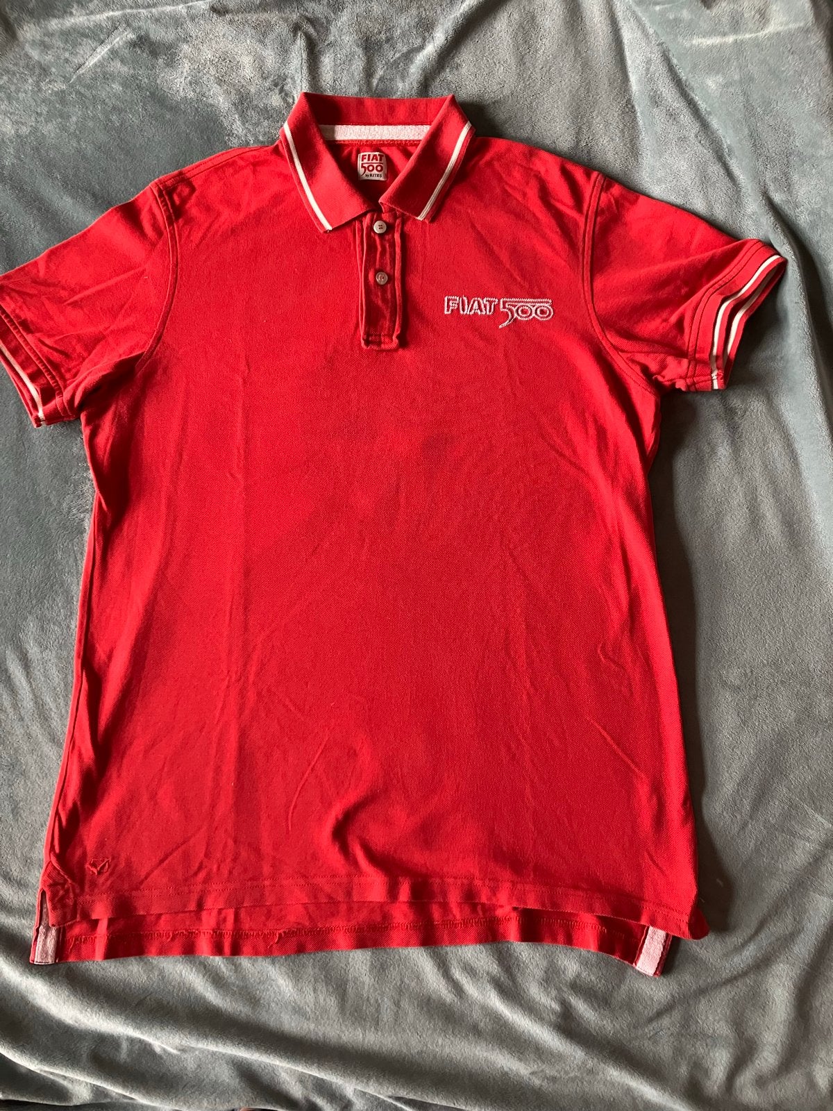 Rood Fiat 500 Poloshirt - Officieel Licensed Product - Maat, Ophalen of Verzenden, Gedragen, Maat 52/54 (L), Rood