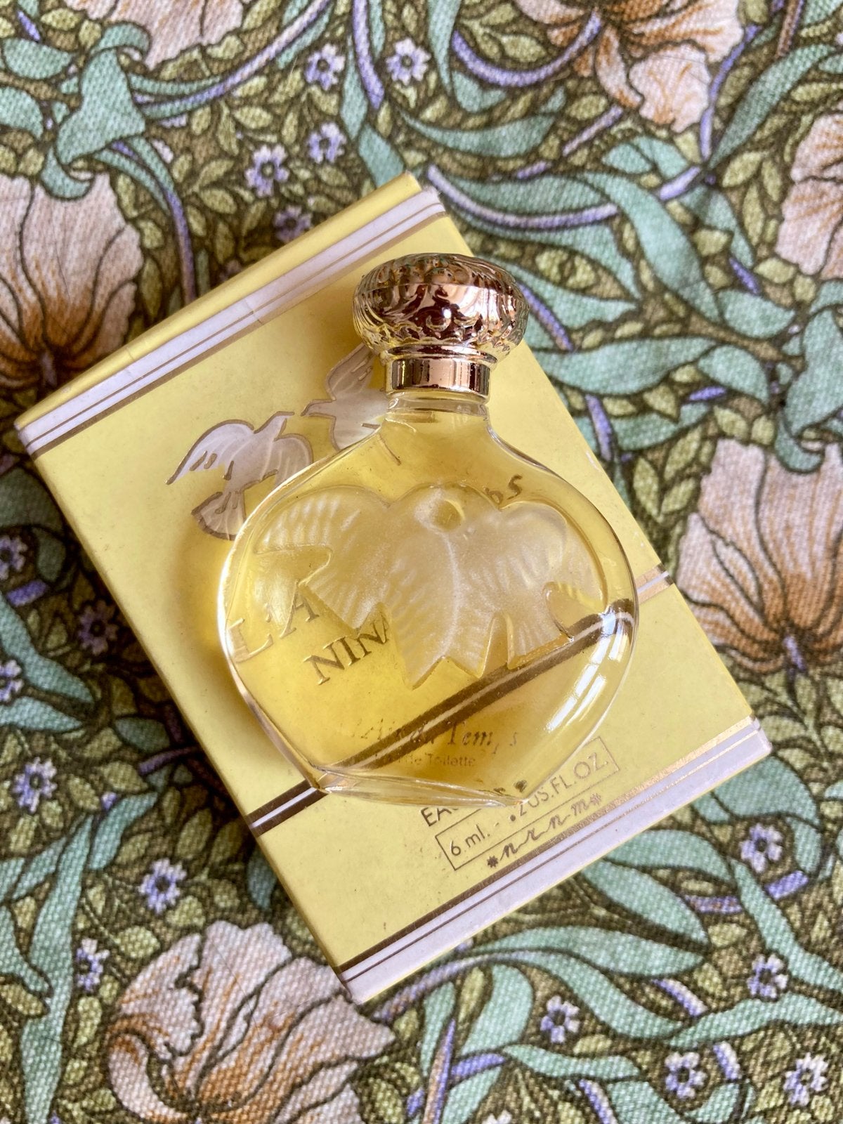 ‼️Vintage L'Air du Temps eau de toilette 6 ml in doosje, Ophalen of Verzenden, Zo goed als nieuw, Miniatuur