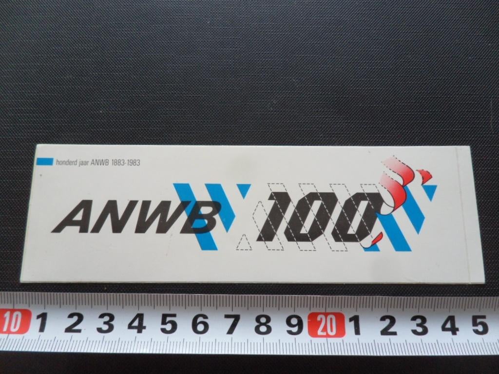 sticker ANWB 100  Honderd jaar 1893 -1993 *, Ophalen, Zo goed als nieuw