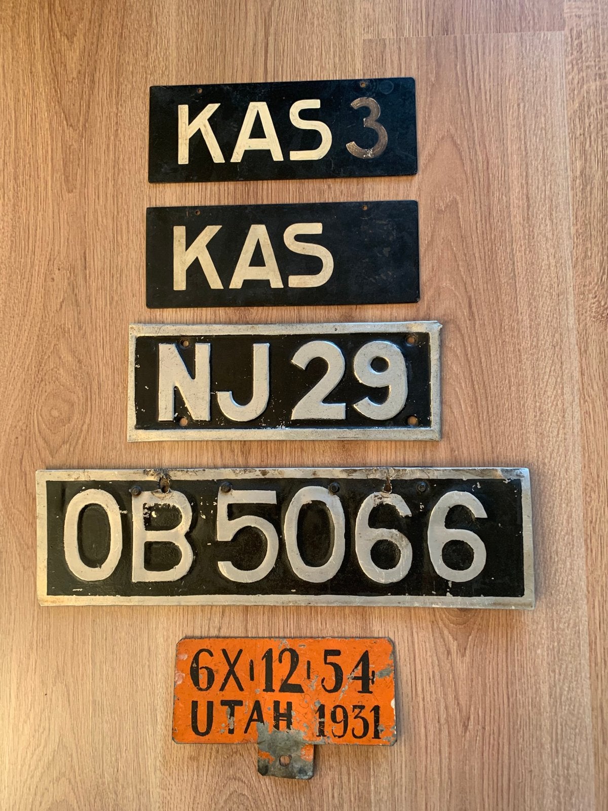 Aangeboden diverse oude kentekenplaten, Ophalen of Verzenden, Gebruikt, Auto's
