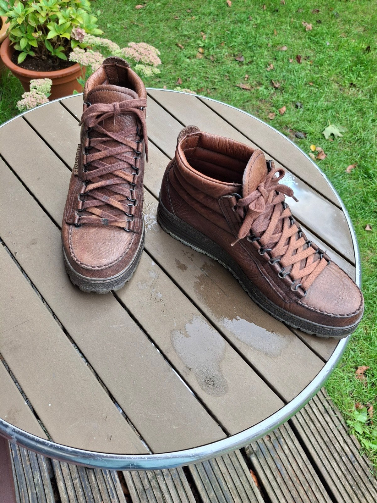 Mephisto bruine leren wandelschoenen, maat 42,5, Kleding | Heren, Schoenen, Ophalen of Verzenden, Gedragen, Bruin