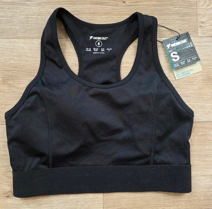 Zwarte sport-bh maat S – nieuw met kaartje, Zwart, Nieuw, Fitness of Aerobics, Maat 36 (S)