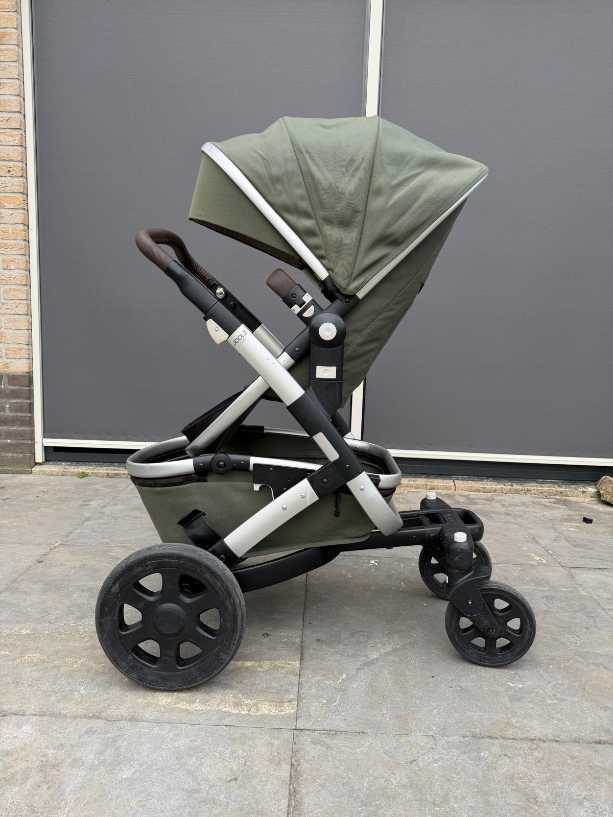 Joolz Geo2 Marvellous Green Combiwagen met accessoires, Gebruikt, Combiwagen, Verstelbare duwstang, Ophalen
