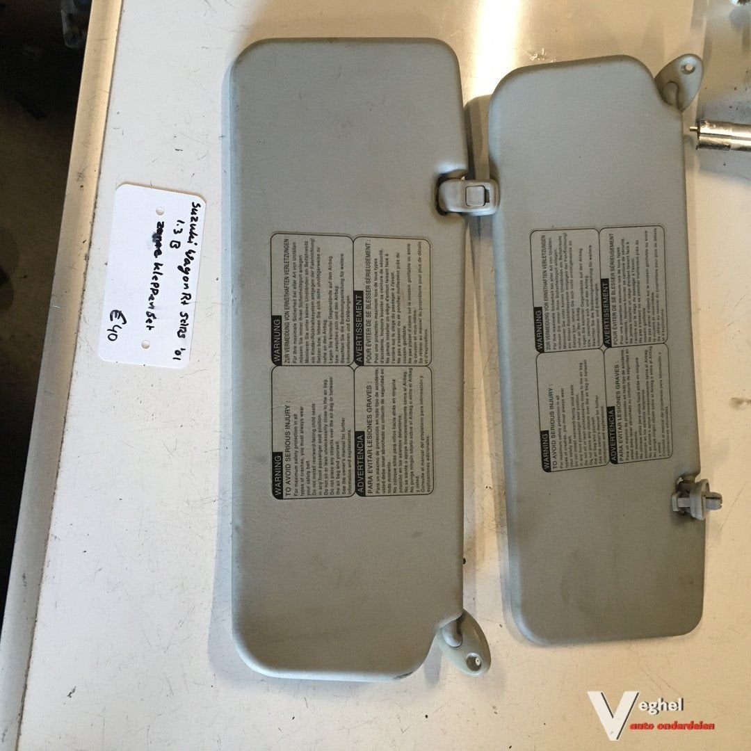 Suzuki Wagon R 2001   5drs 1.3  Zonnekleppen set, Gebruikt, -, -, Ophalen of Verzenden