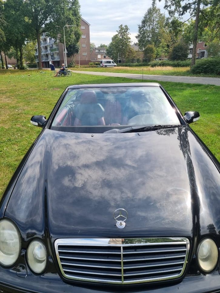 Mercedes-Benz Mercedes 2001 Zwart, Auto's, Automaat, Cabriolet, Zwart, Leder