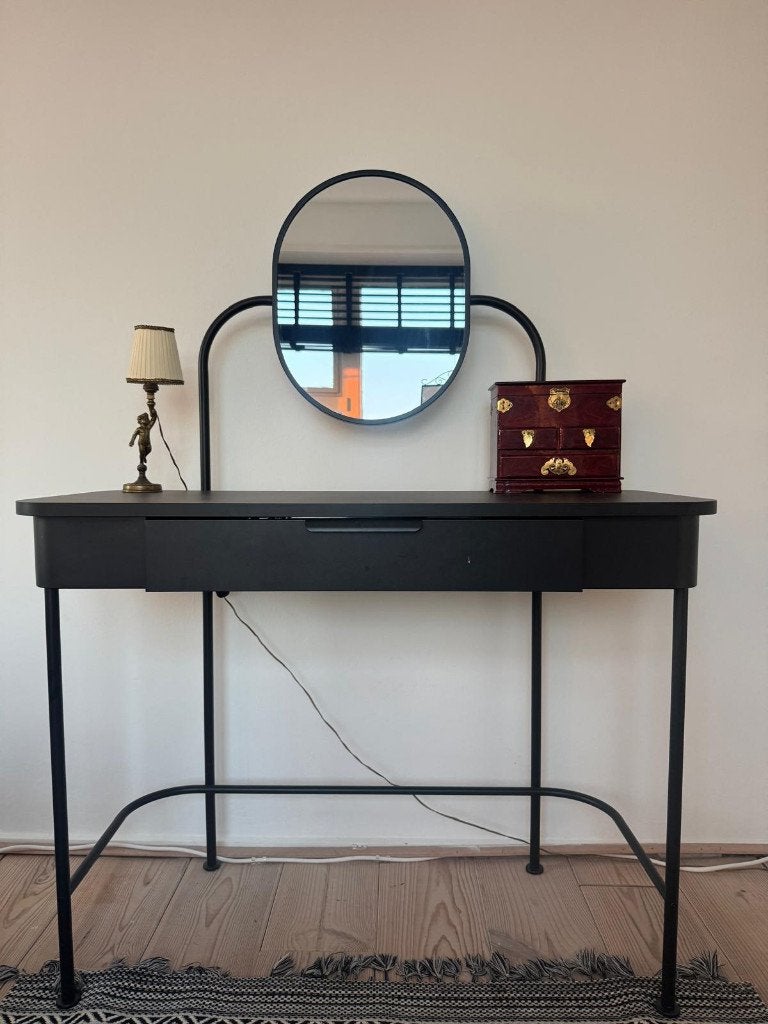 IKEA GRÅFJÄLLET toilettafel/kaptafel met spiegel, Ophalen, Overige materialen, Gebruikt, 65 cm of meer