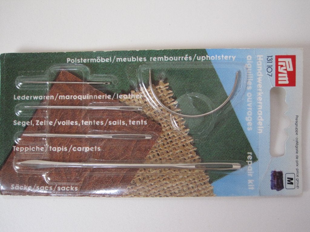 Prym reparatieset naalden voor leer, meubels, tent, tapijt, Ophalen of Verzenden, Nieuw, Garen of Naald(en)