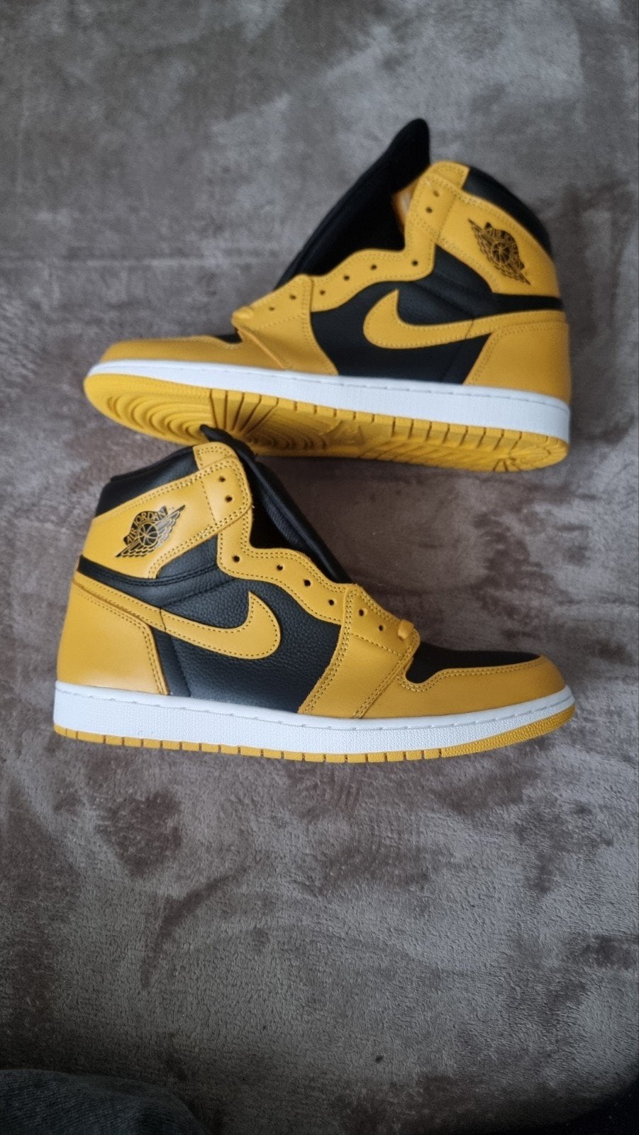 Jordan 1 High Pollen - Maat 45 - Nieuw in doos, Kleding | Heren, Overige kleuren, Nieuw, Ophalen of Verzenden, Sneakers of Gympen