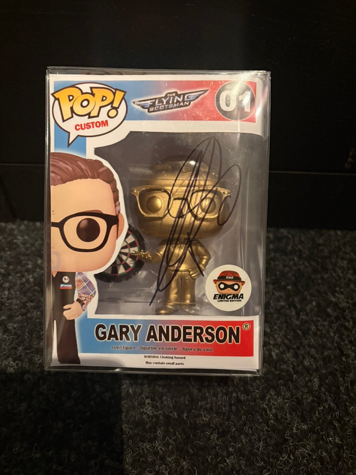 Gary Anderson Custom POP goud Gesigneerd 7-10, Verzenden, Zo goed als nieuw